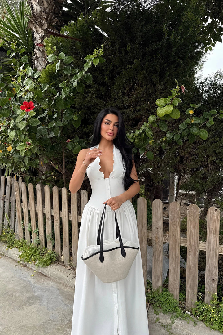 EYY Women White Emilie Long Dress - Mérida