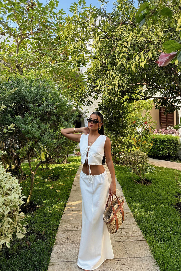 مجموعة EYY Women White Lacey Twin - سان فرانسيسكو دي لوس رومو