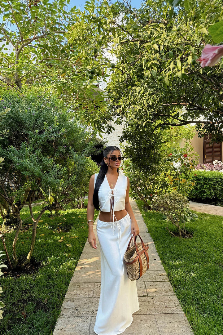 مجموعة EYY Women White Lacey Twin - سان فرانسيسكو دي لوس رومو