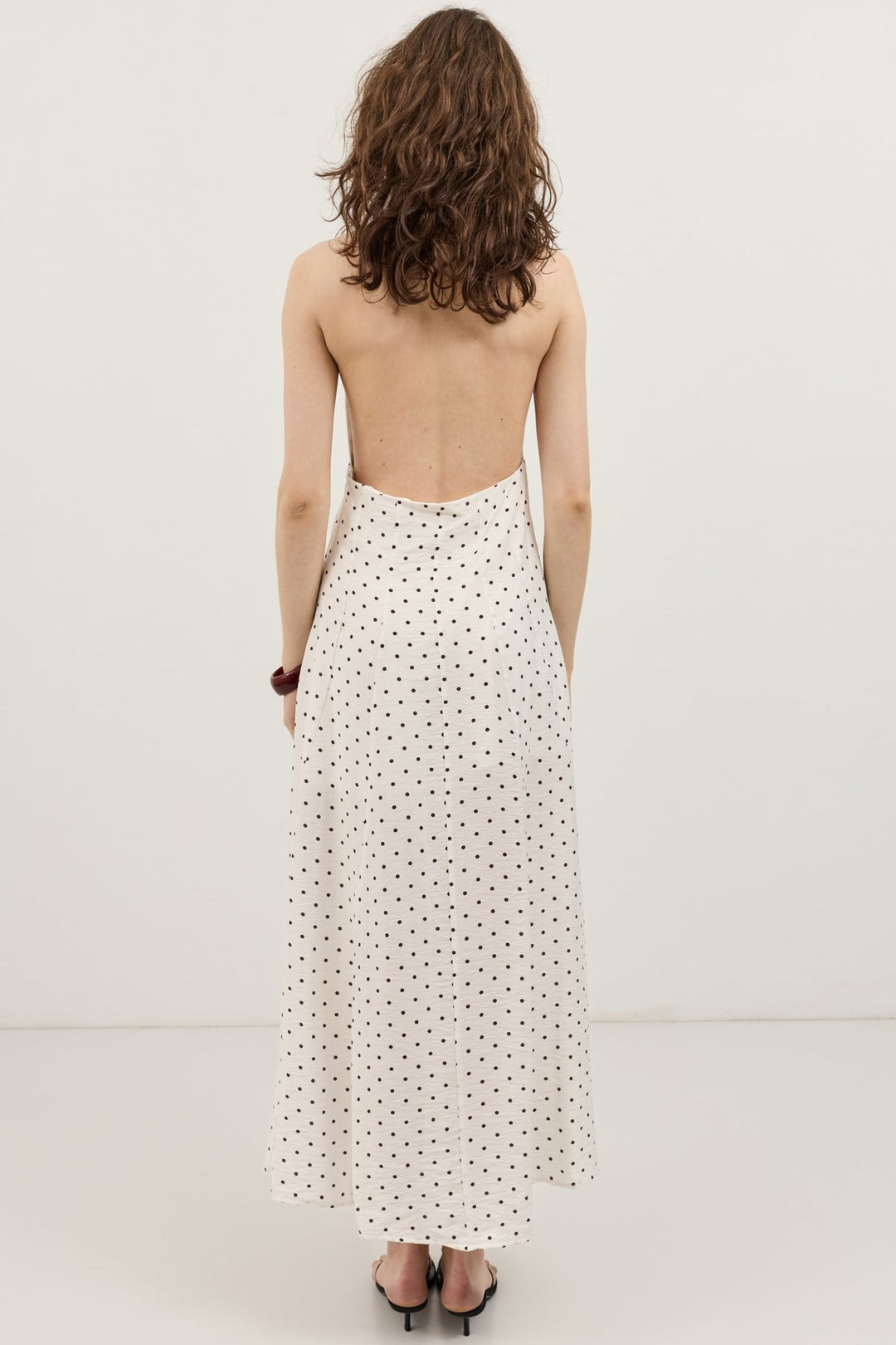 ANT Women's Polka-Dot Dress with a Boat Neck - Bloomington