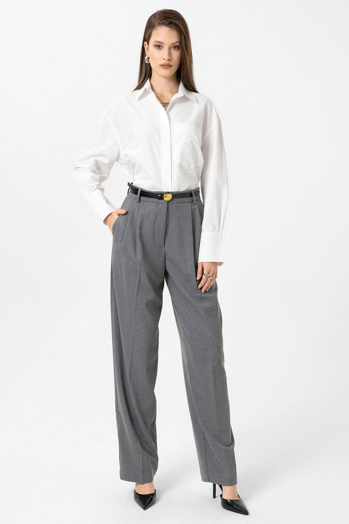 ANT Antioch White Women's Basic Poplin Shirt - East Point