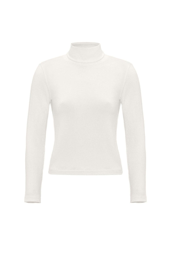 ANT Antioch White Women's Turtleneck Sweater - San Luis