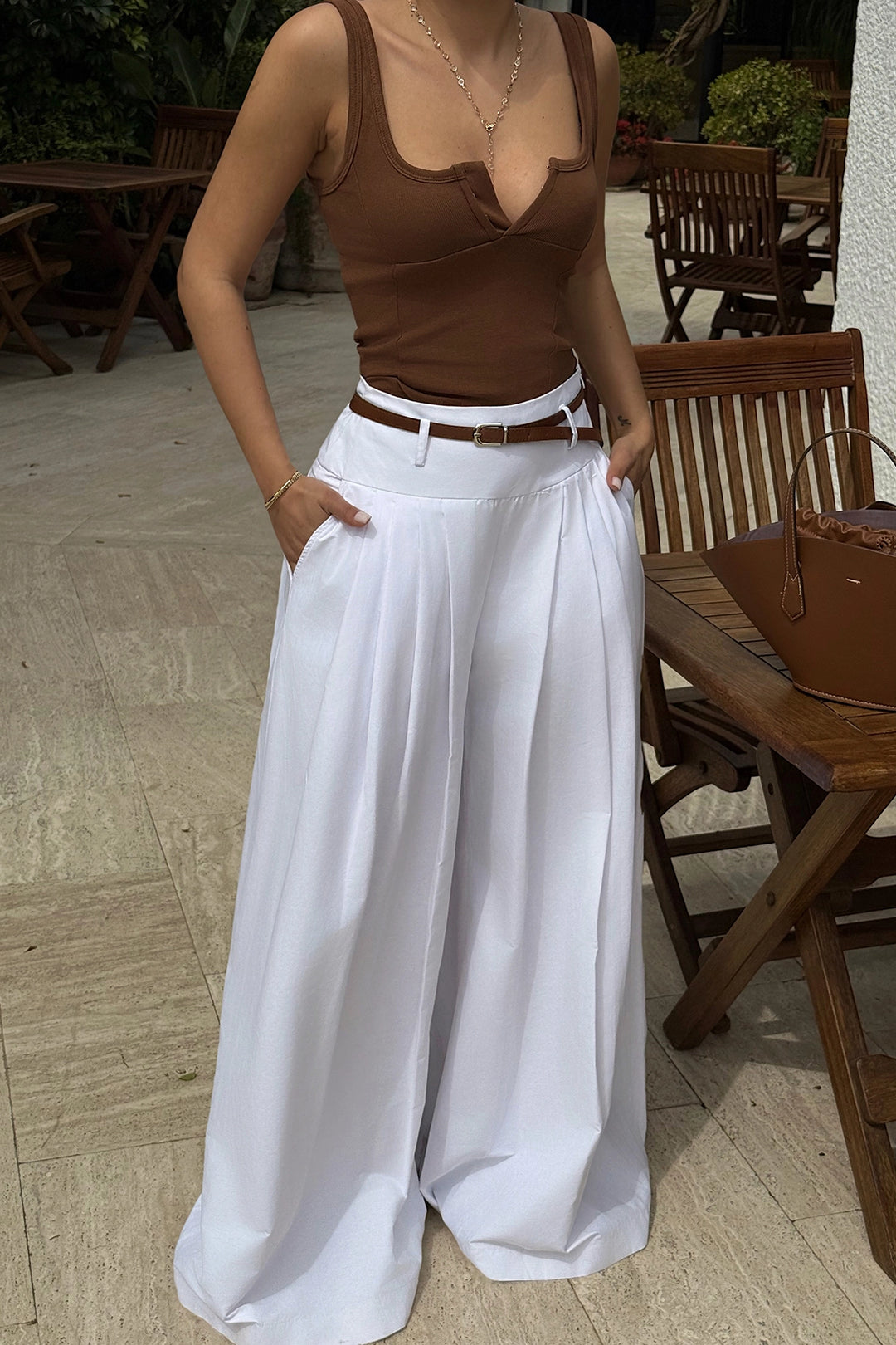 EYY Women White Merian Pants - Vancouver