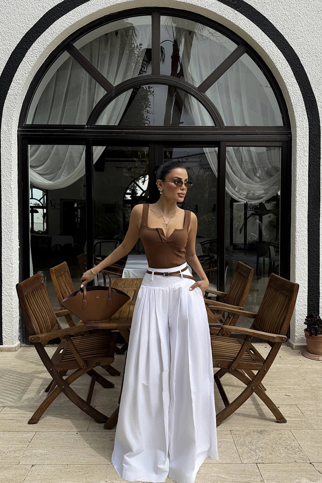 EYY Women White Merian Pants - Vancouver