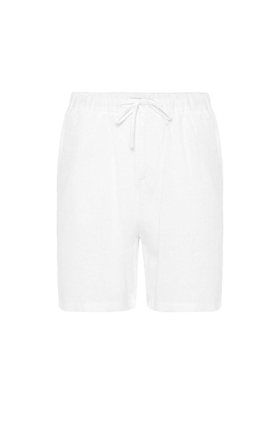 ANT Antioch White Linen Blend Men's Shorts - Denia