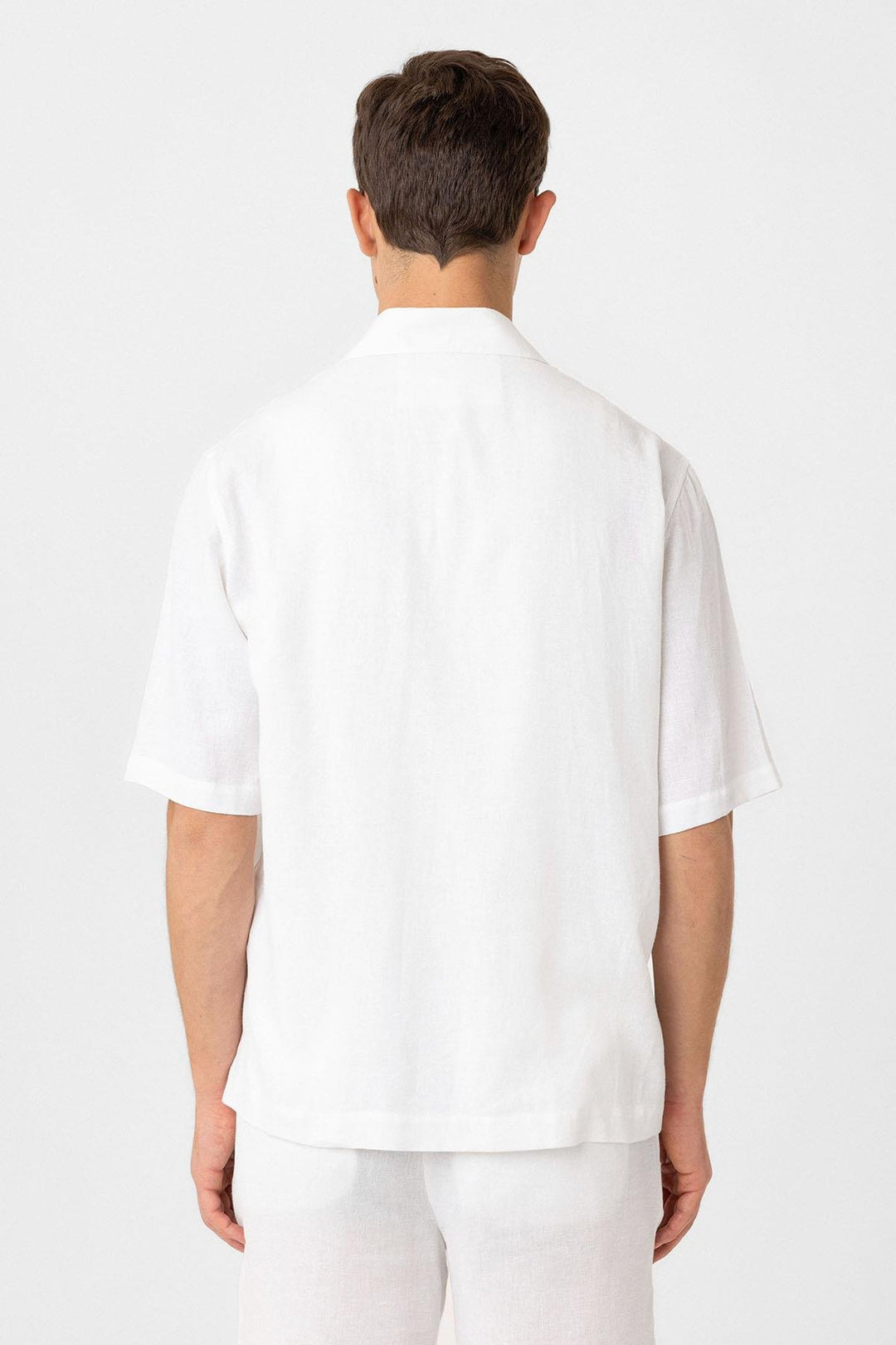 ANT Antioch White Linen Blend Relaxed Fit Men's Shirt - Cintalapa de Figueroa