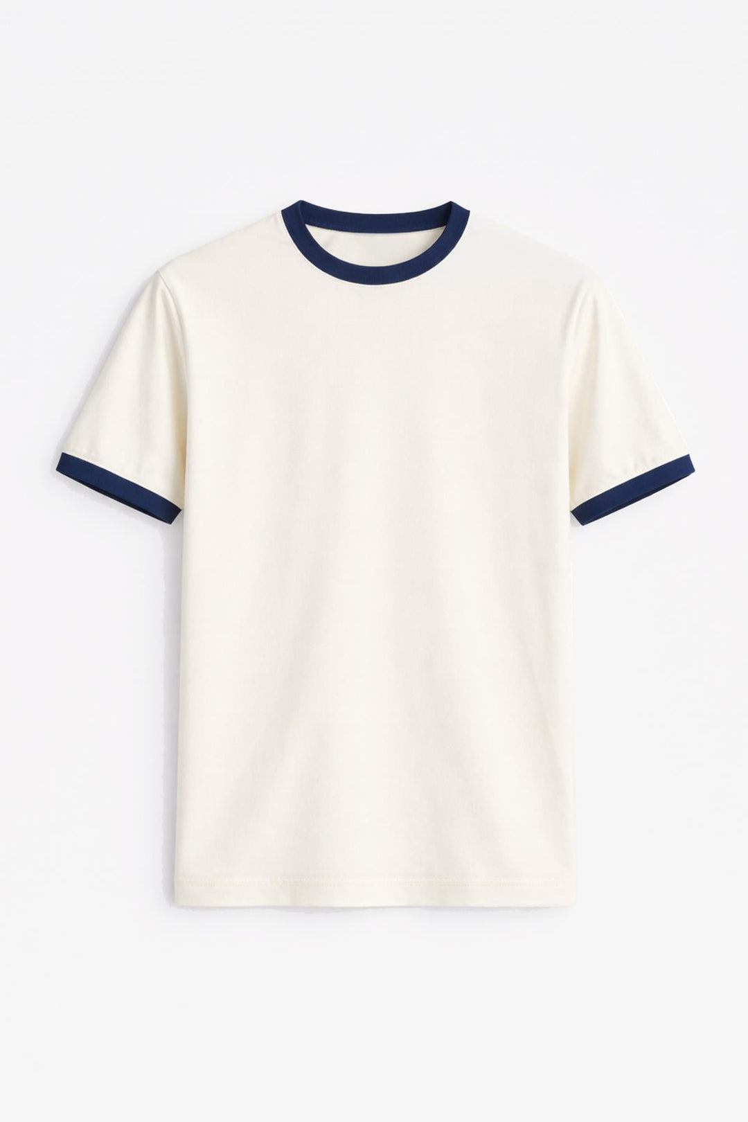 ANT Antioch Beyaz Kontrast Yaka Erkek T-Shirt - Modena