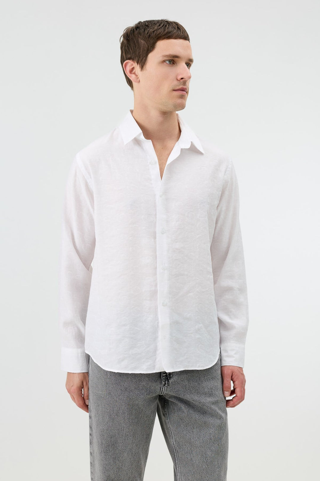 ANT Men's Patterned Shirt with Modal Blend - Mount Laurel