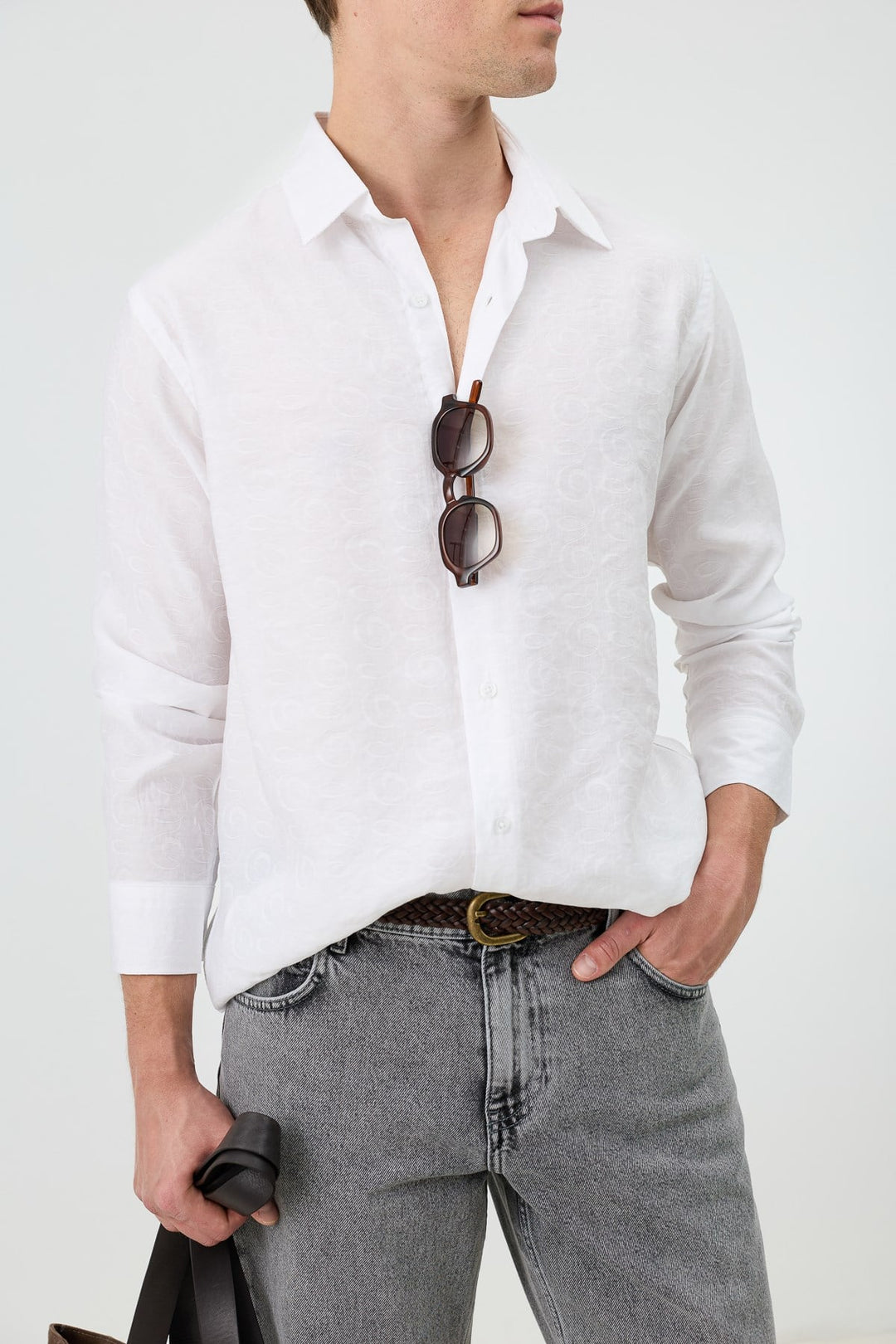 ANT Men's Patterned Shirt with Modal Blend - Mount Laurel