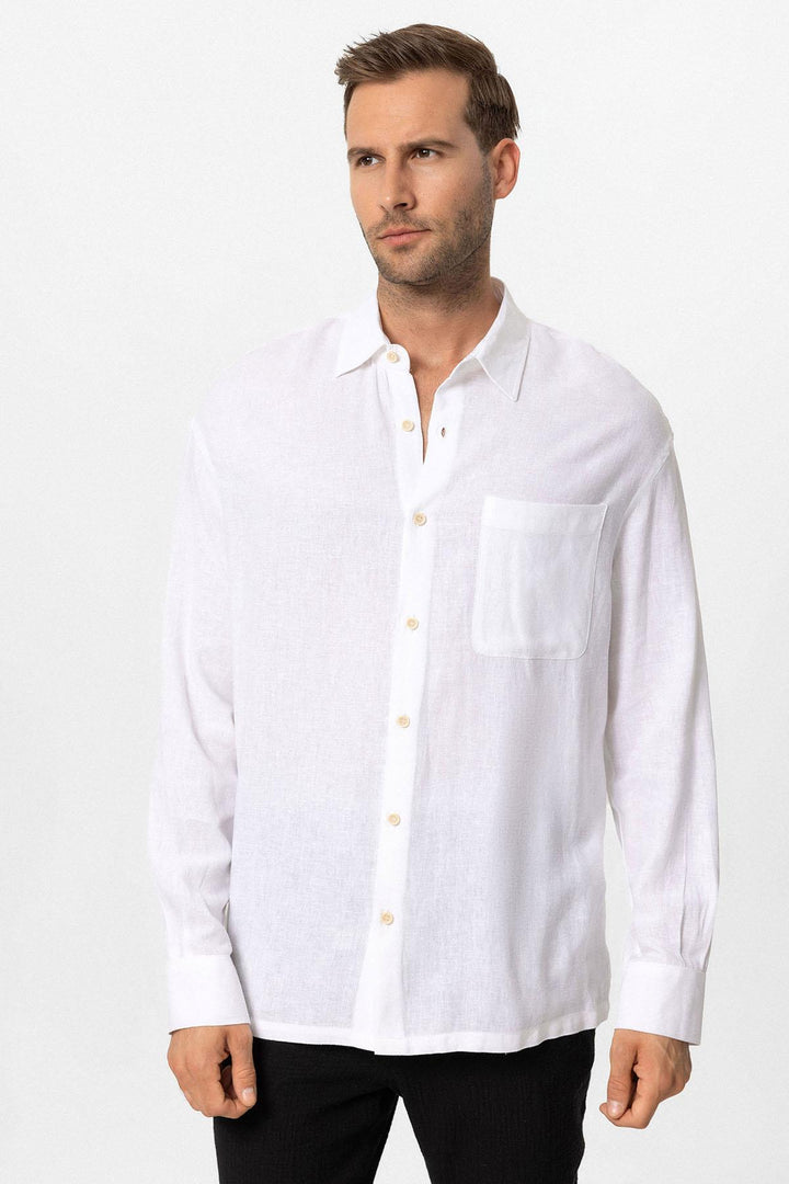 ANT Oversized Long Sleeve Men's Shirt - Georgetown