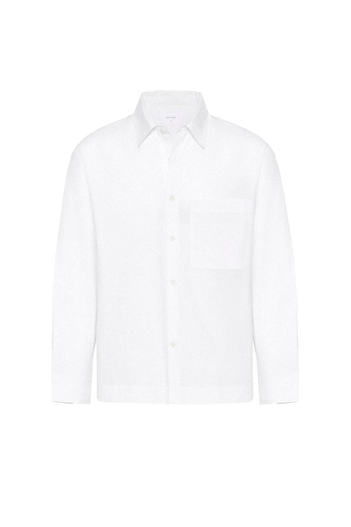ANT Antioch White Cotton Relaxed Fit Men's Shirt - Gravesend