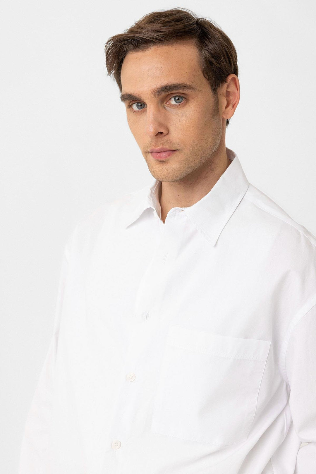 ANT Antioch White Cotton Relaxed Fit Men's Shirt - Gravesend