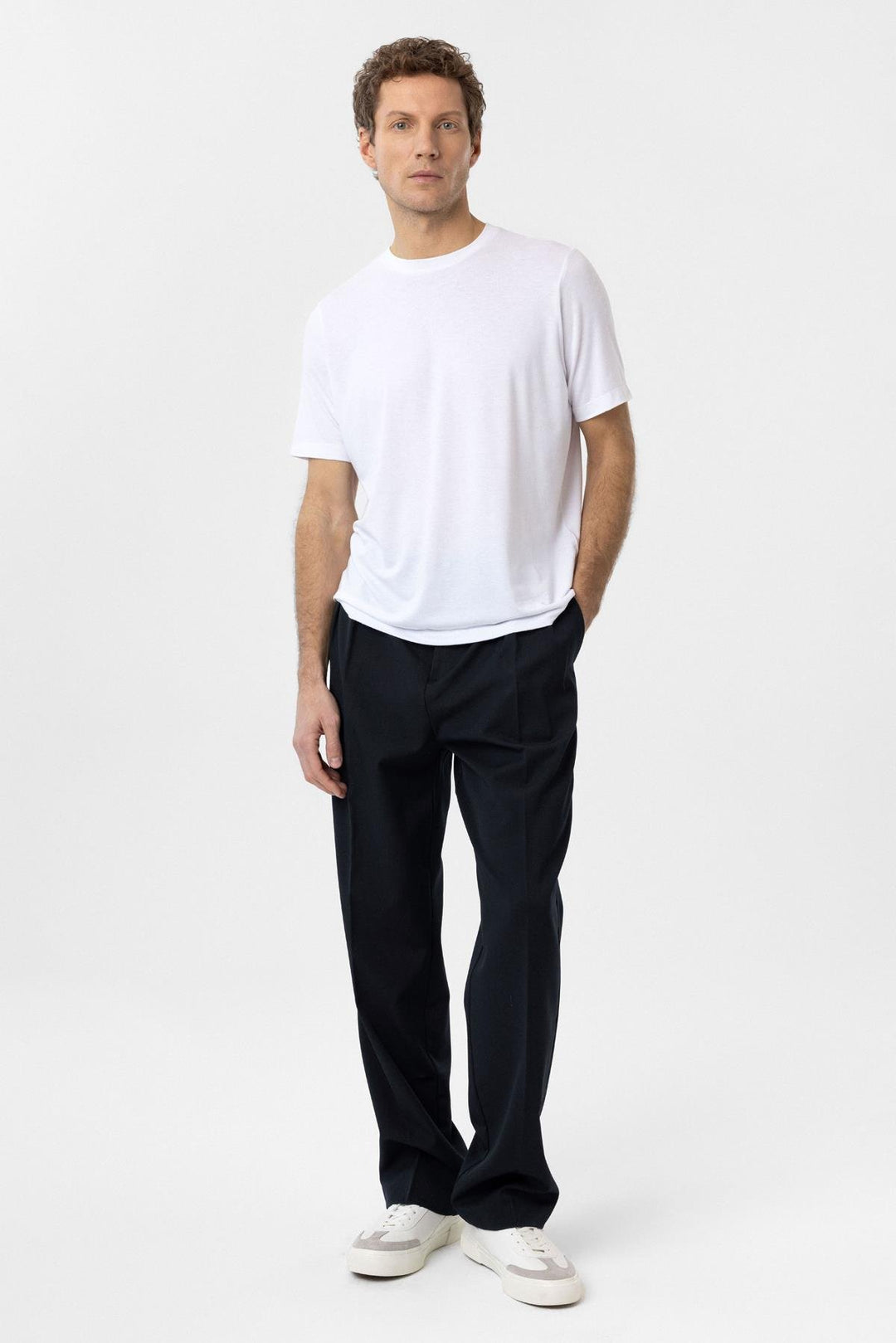 ANT Antioch Beyaz Regular Fit Basic Erkek T-Shirt - McMinnville