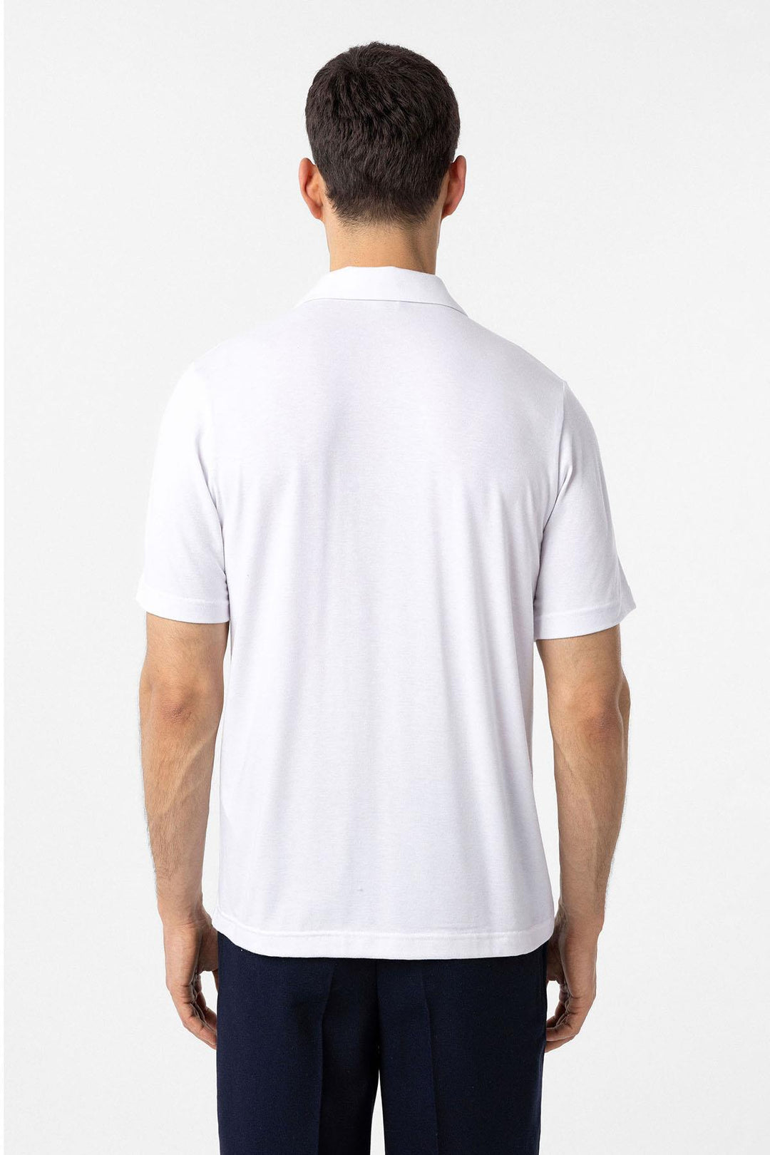 ANT Antioch Beyaz Regular Fit Polo Yaka Erkek T-Shirt - Ellicott City