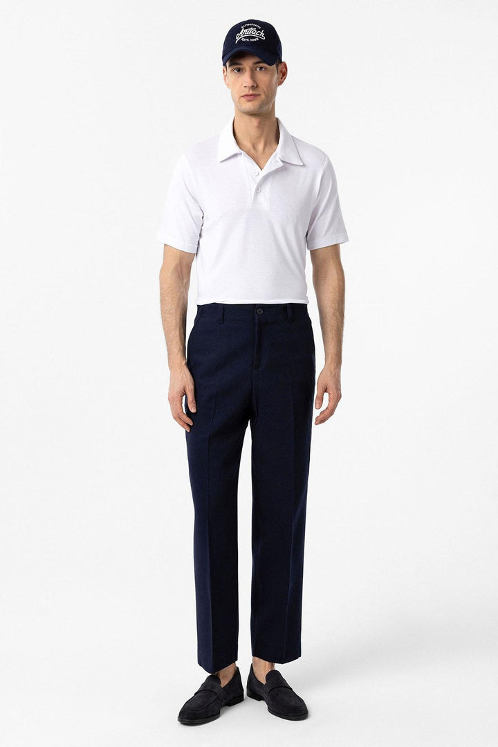ANT Antioch Beyaz Regular Fit Polo Yaka Erkek T-Shirt - Ellicott City