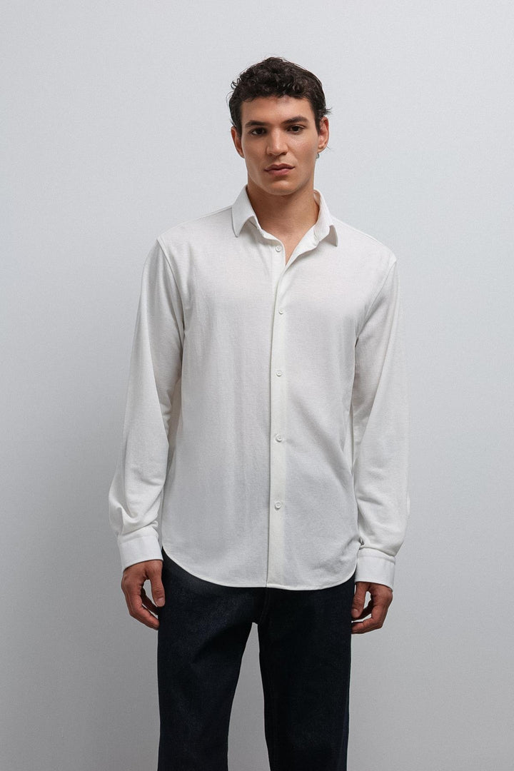 ANT Antioch White Relax Fit Men's Shirt - Chapel Hill