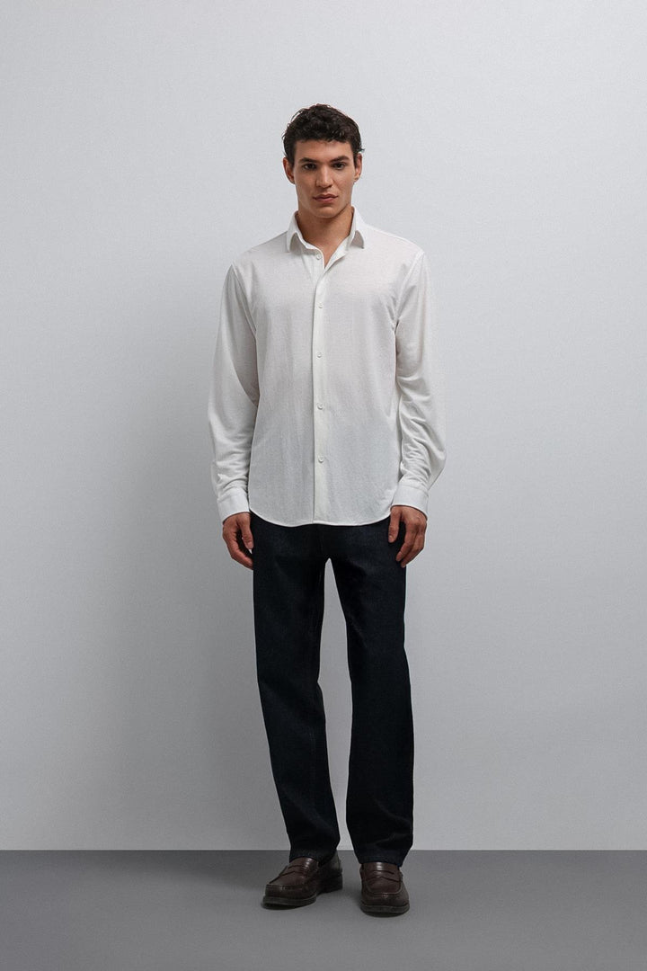 ANT Antioch White Relax Fit Men's Shirt - Chapel Hill