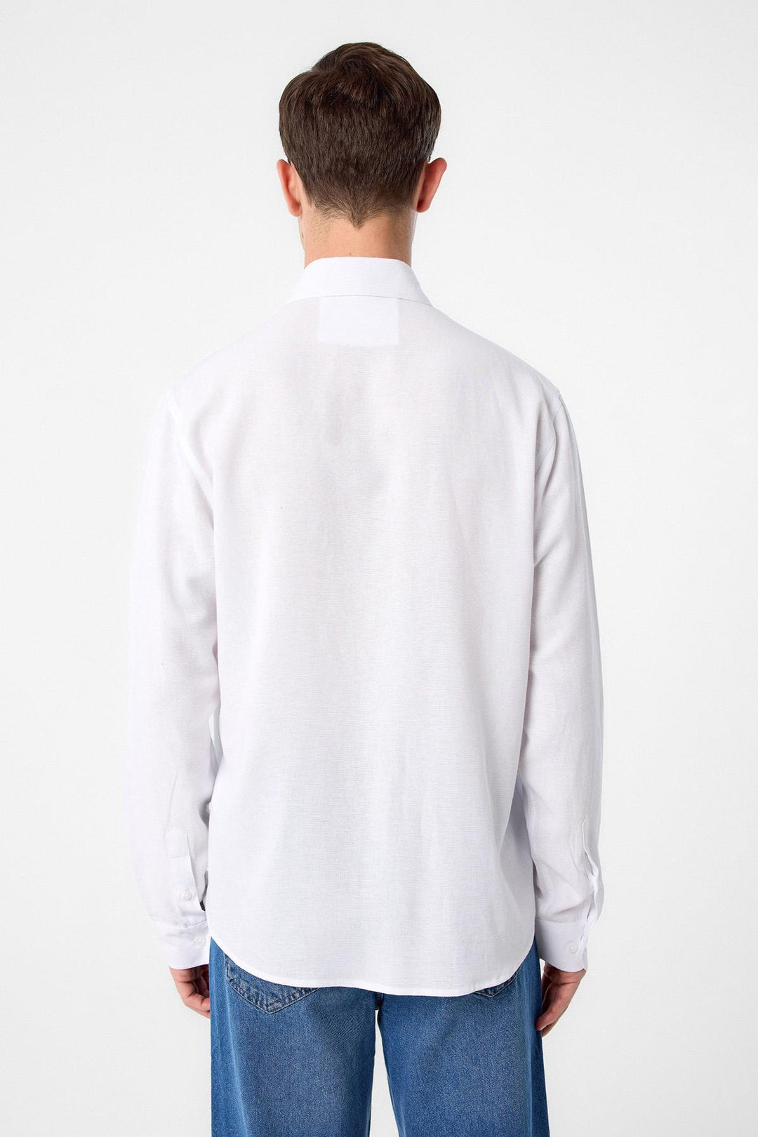 ANT Antioch White Relax Fit Linen Blend Men's Shirt - Grande Prairie