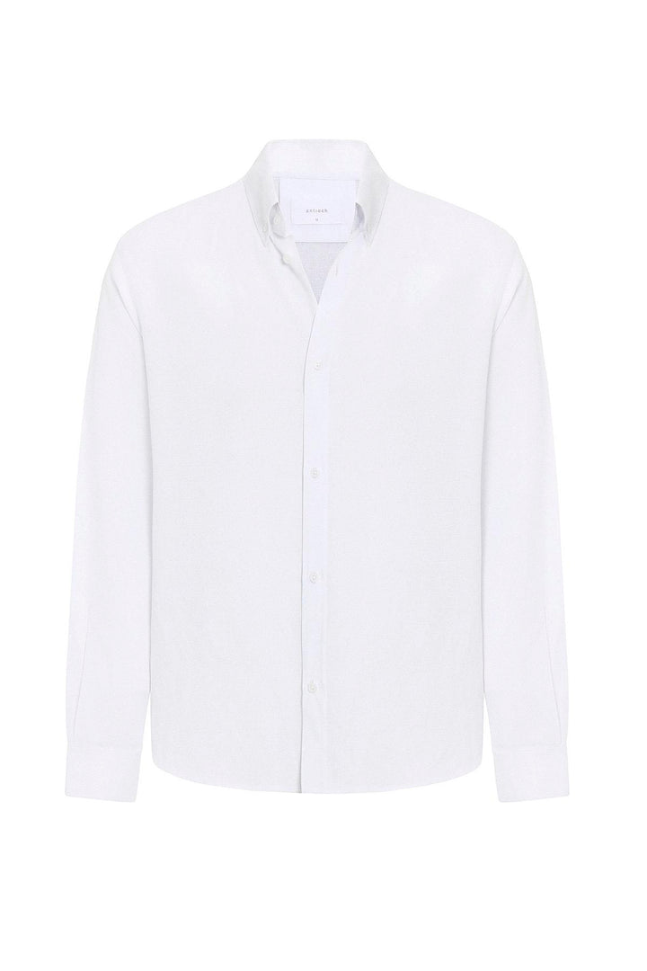 ANT Antioch White Relax Fit Linen Blend Men's Shirt - Grande Prairie