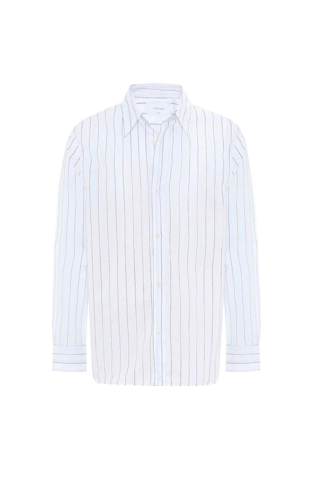 ANT Antioch White Relaxed Striped Men's Shirt - Grosseto