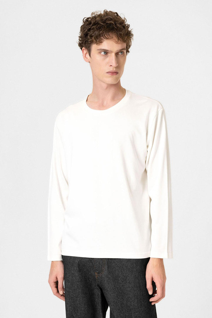 ANT Antioch Beyaz Relaxed Fit Basic Erkek T-Shirt - Bergisch Gladbach