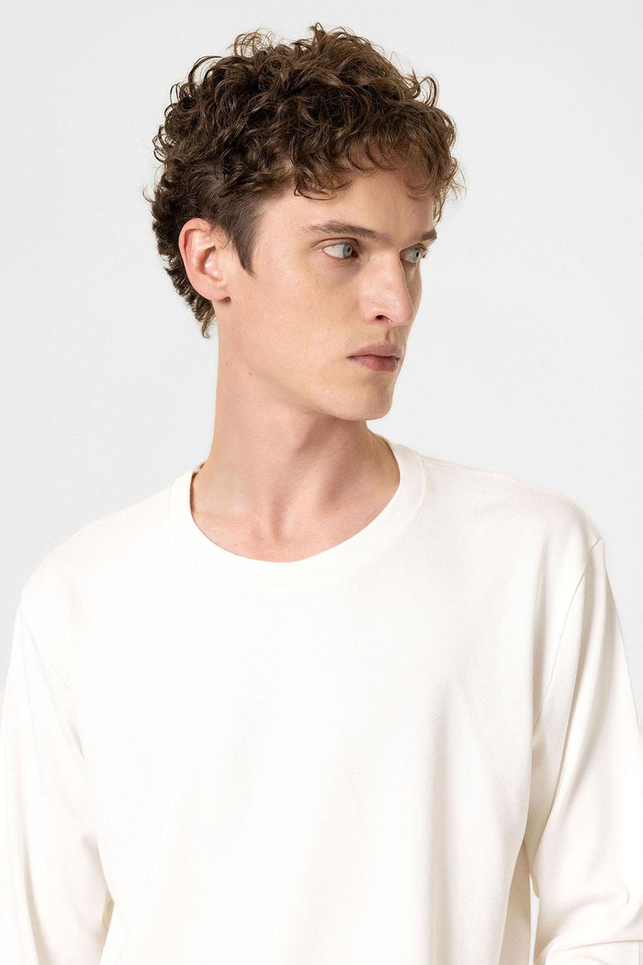 ANT Antioch Beyaz Relaxed Fit Basic Erkek T-Shirt - Bergisch Gladbach