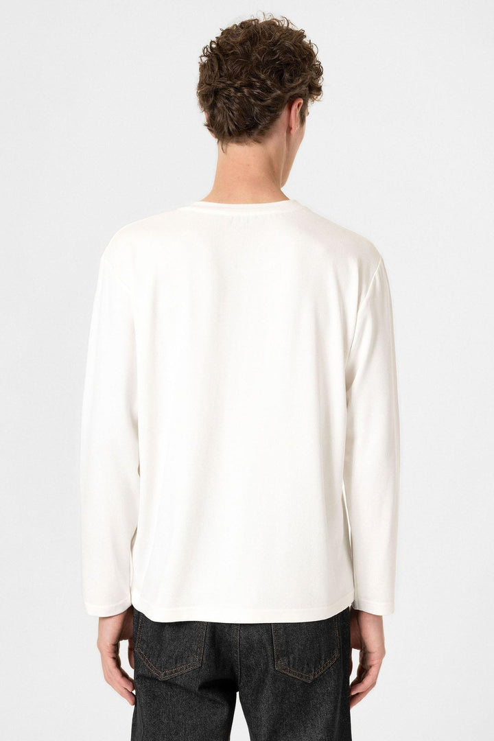 ANT Antioch Beyaz Relaxed Fit Basic Erkek T-Shirt - Bergisch Gladbach