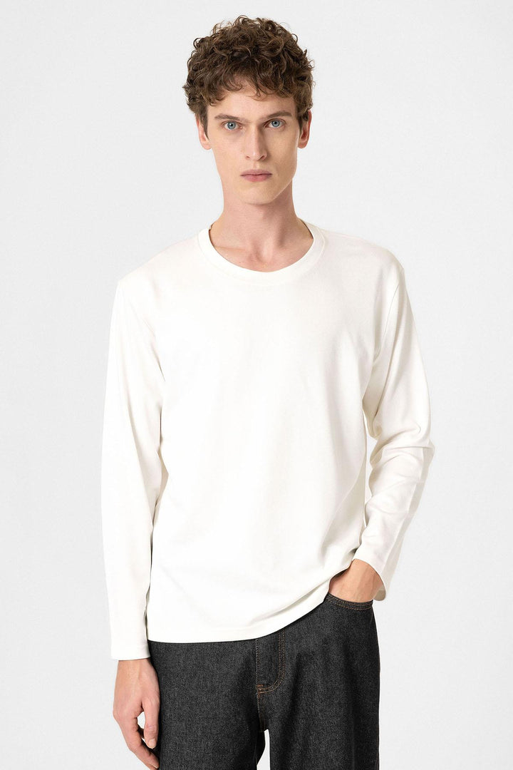 ANT Antioch Beyaz Relaxed Fit Basic Erkek T-Shirt - Bergisch Gladbach