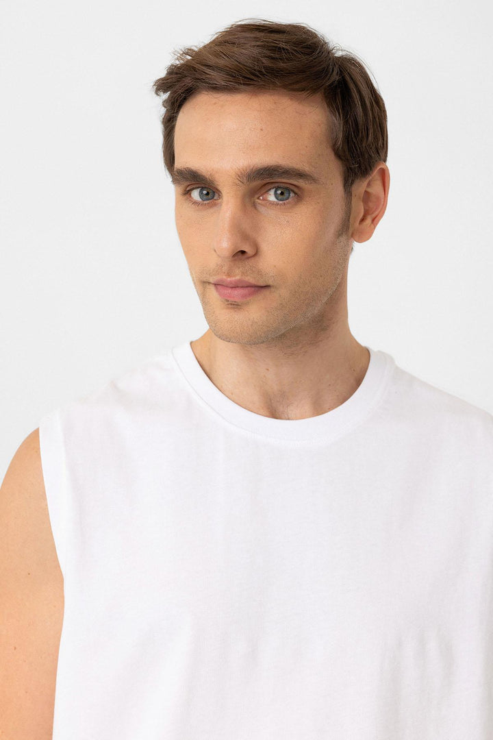ANT Antioch White Relaxed Fit Men's Tank Top - Homestead