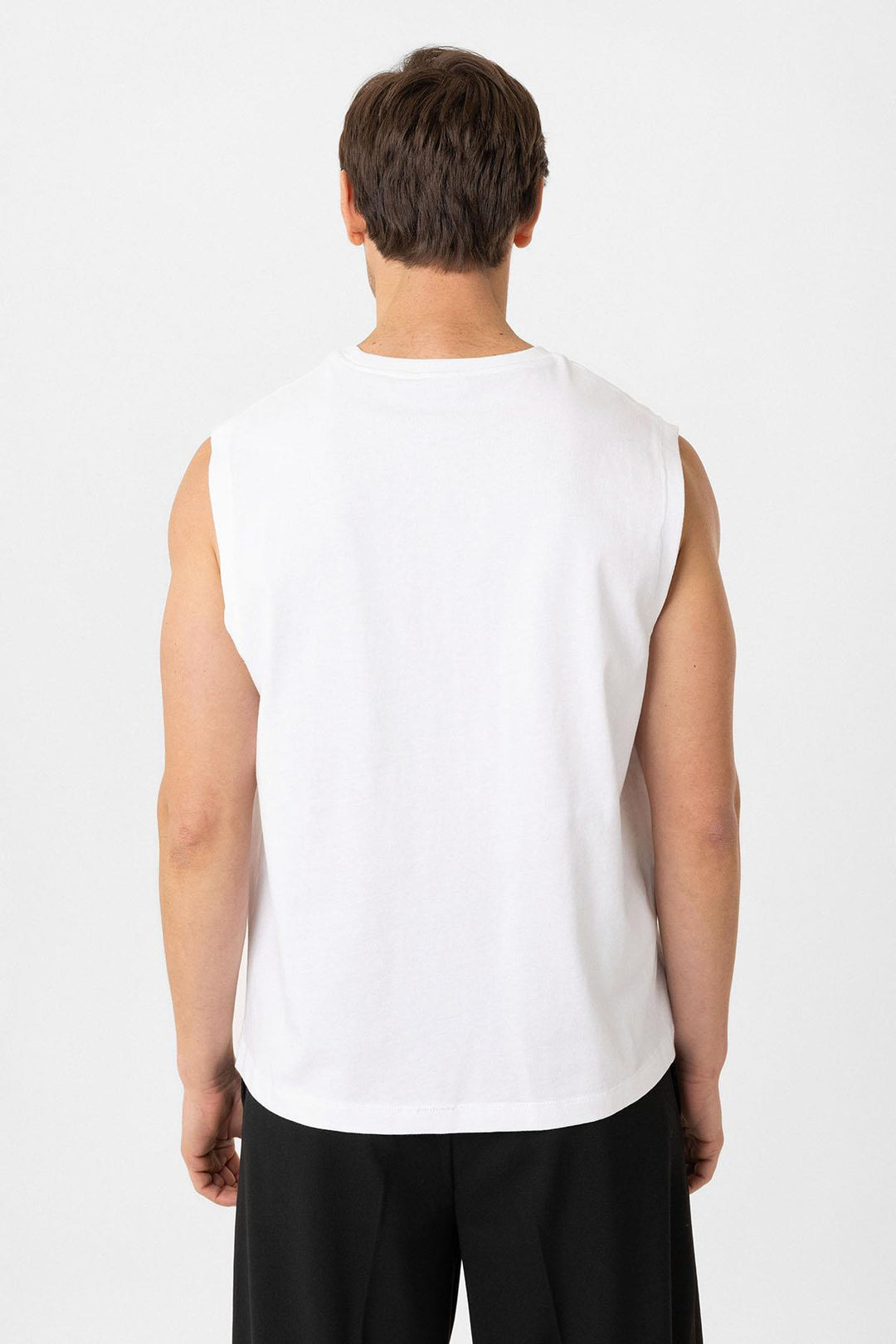 ANT Antioch Beyaz Relaxed Fit Erkek Kolsuz T-Shirt - Dreieich