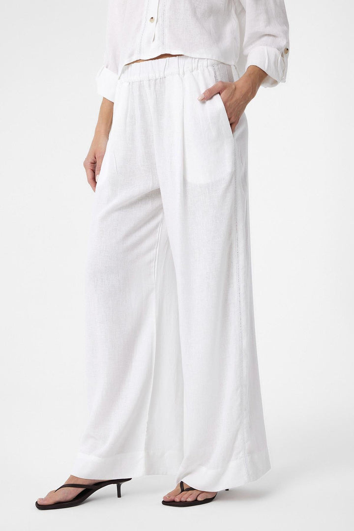 ANT Antioch White Stripe Detailed Women's Pants - Orland Park