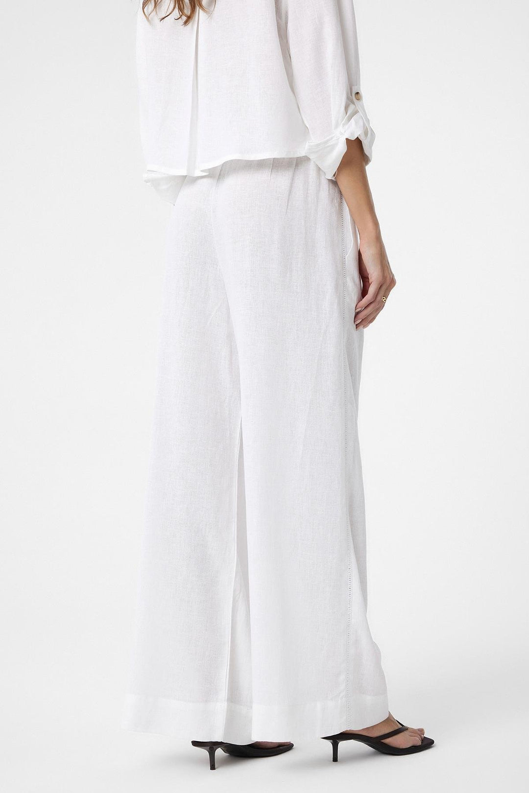 ANT Antioch White Stripe Detailed Women's Pants - Orland Park