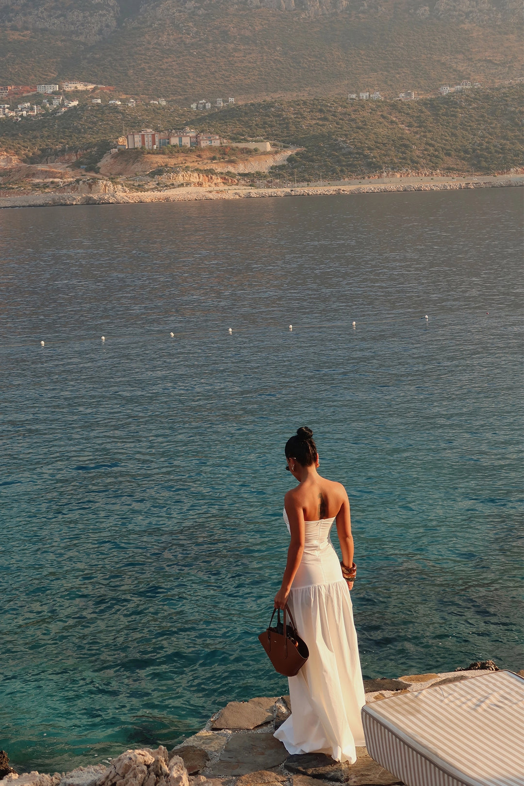 EYY Women White Strapless Dress - Nantes
