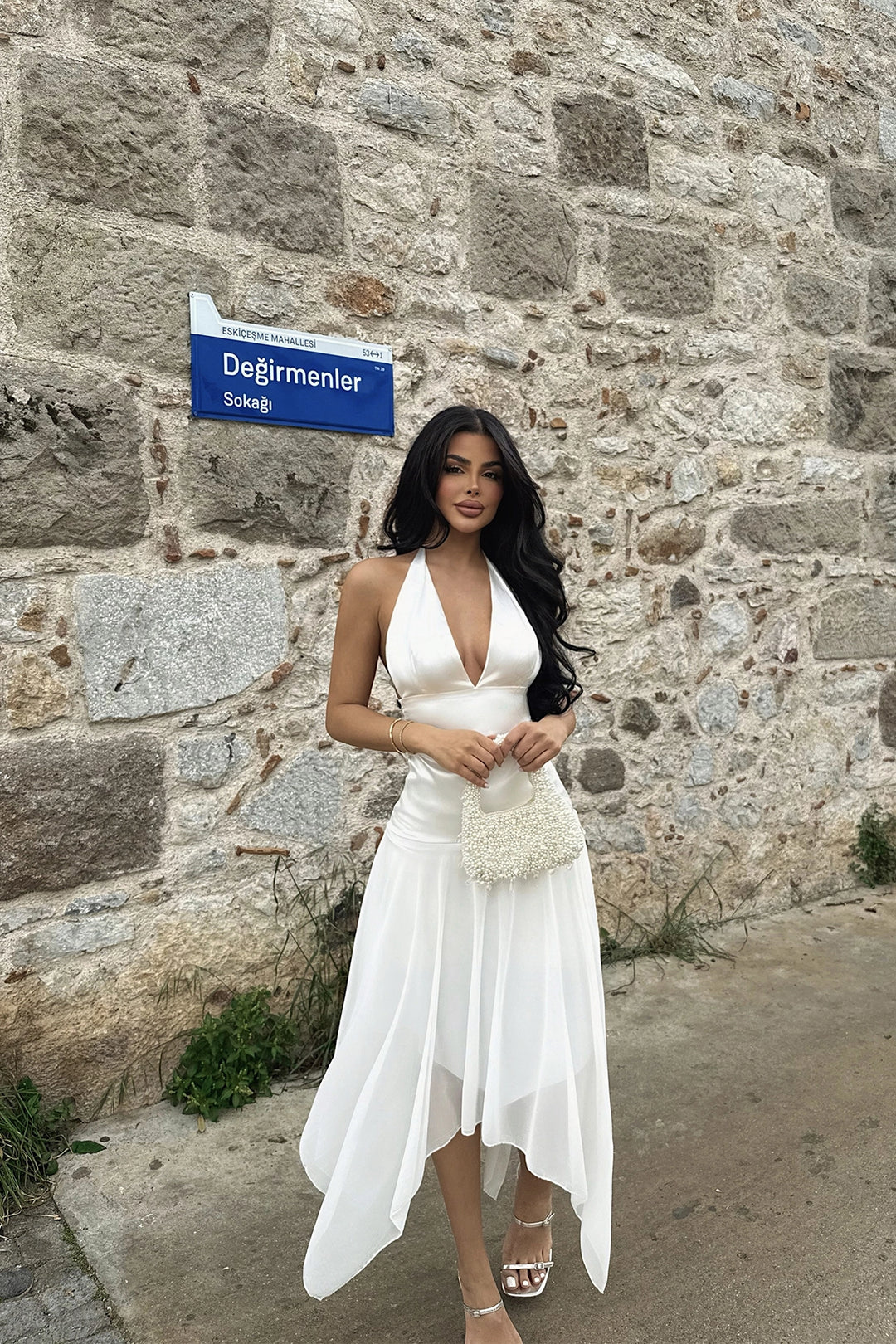 EYY Women White Sandra Dress - Cerveteri