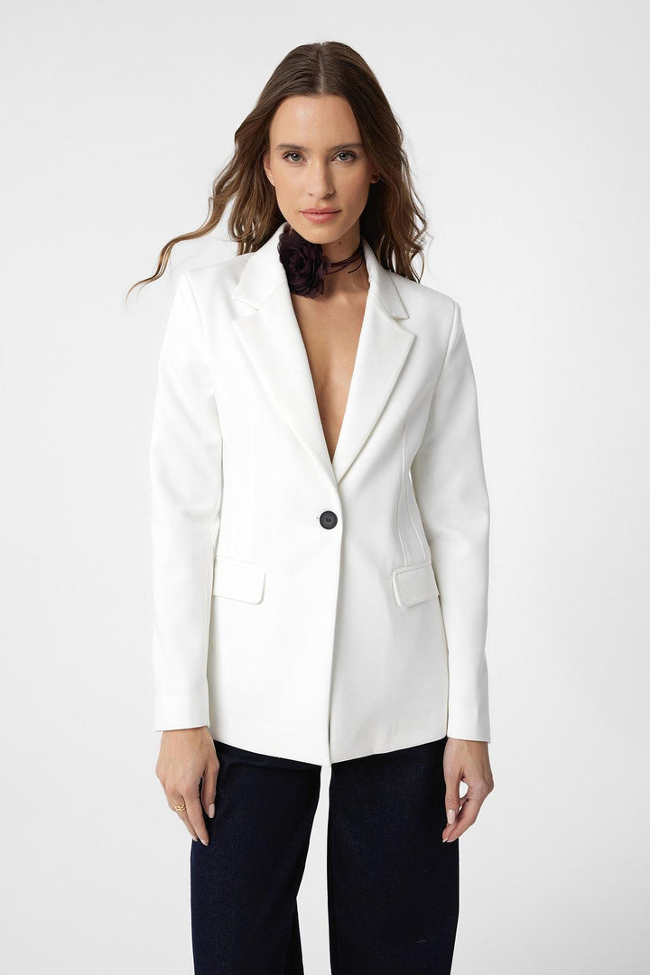 ANT Antioch White Body Sitting Woman Blazer Jacket - Ostfildern