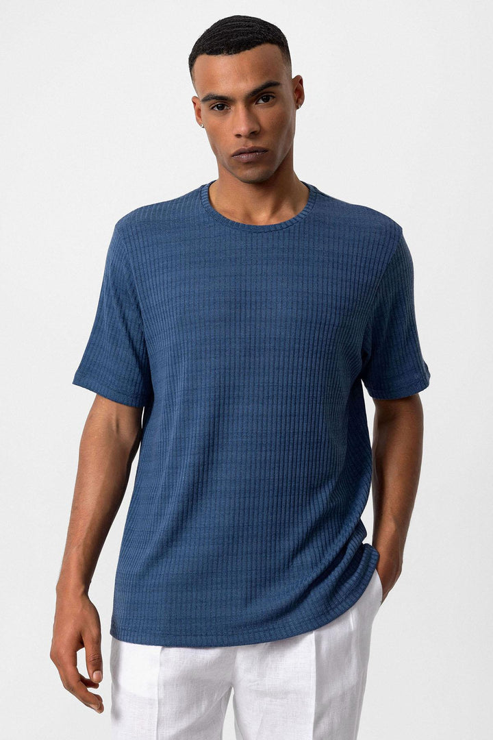 ANT Crew Neck Ribbed Men's T-Shirt - Ciudad de Allende
