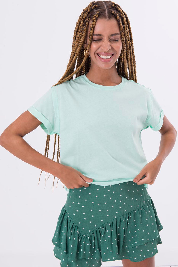BSL Women Round Neck Short Sleeve T-Shirt - Stanton