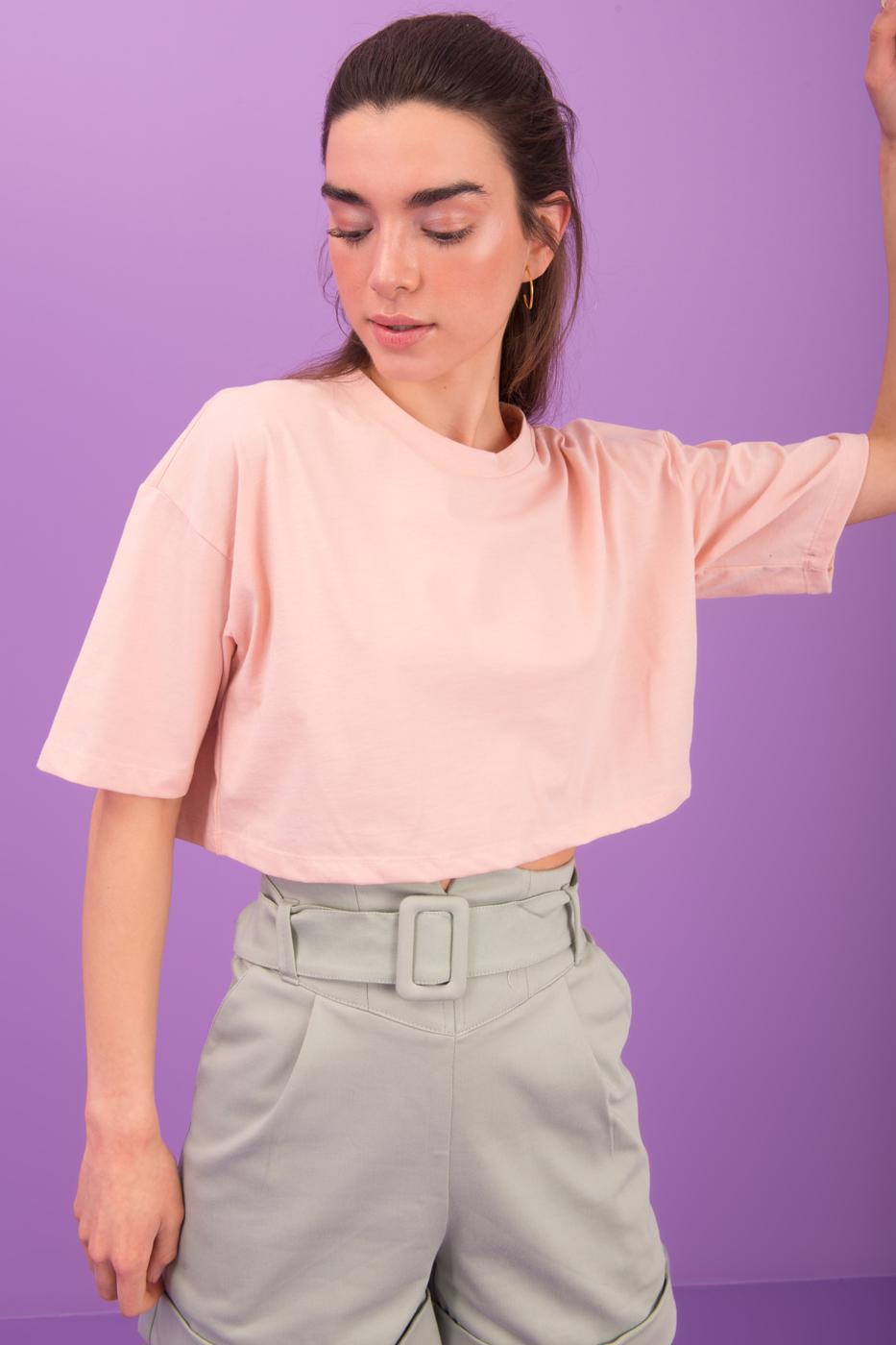 BSL Women Round Neck Short Sleeve Crop T-Shirt - Wentzville