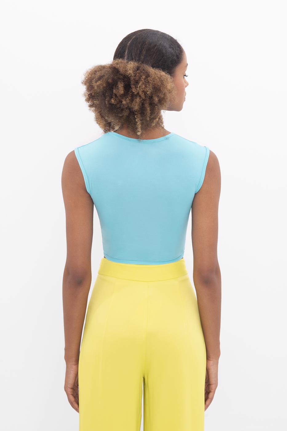 BSL Women Crew Neck Sleeveless Crop Body - Michigan City