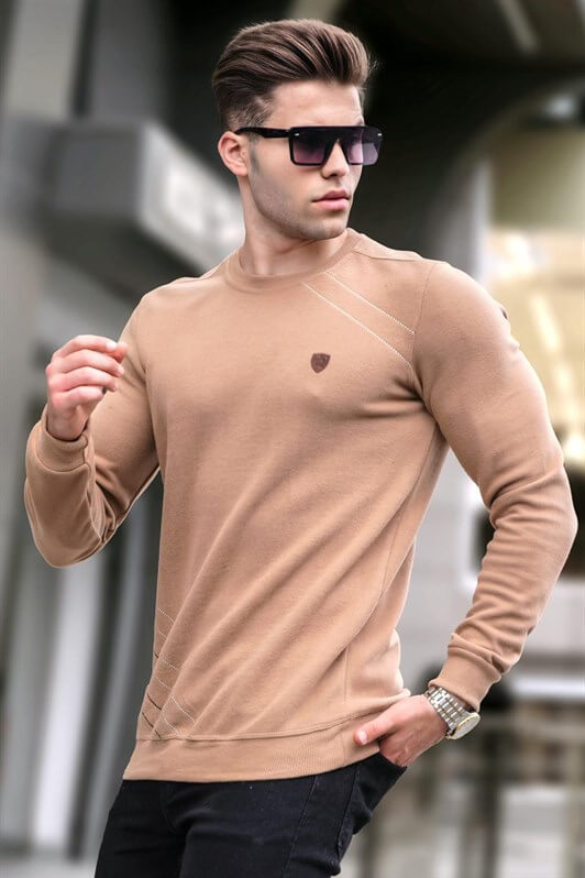 MDX Biscuit Basic Bicycle Neck Sweater 5965 - Coral Springs