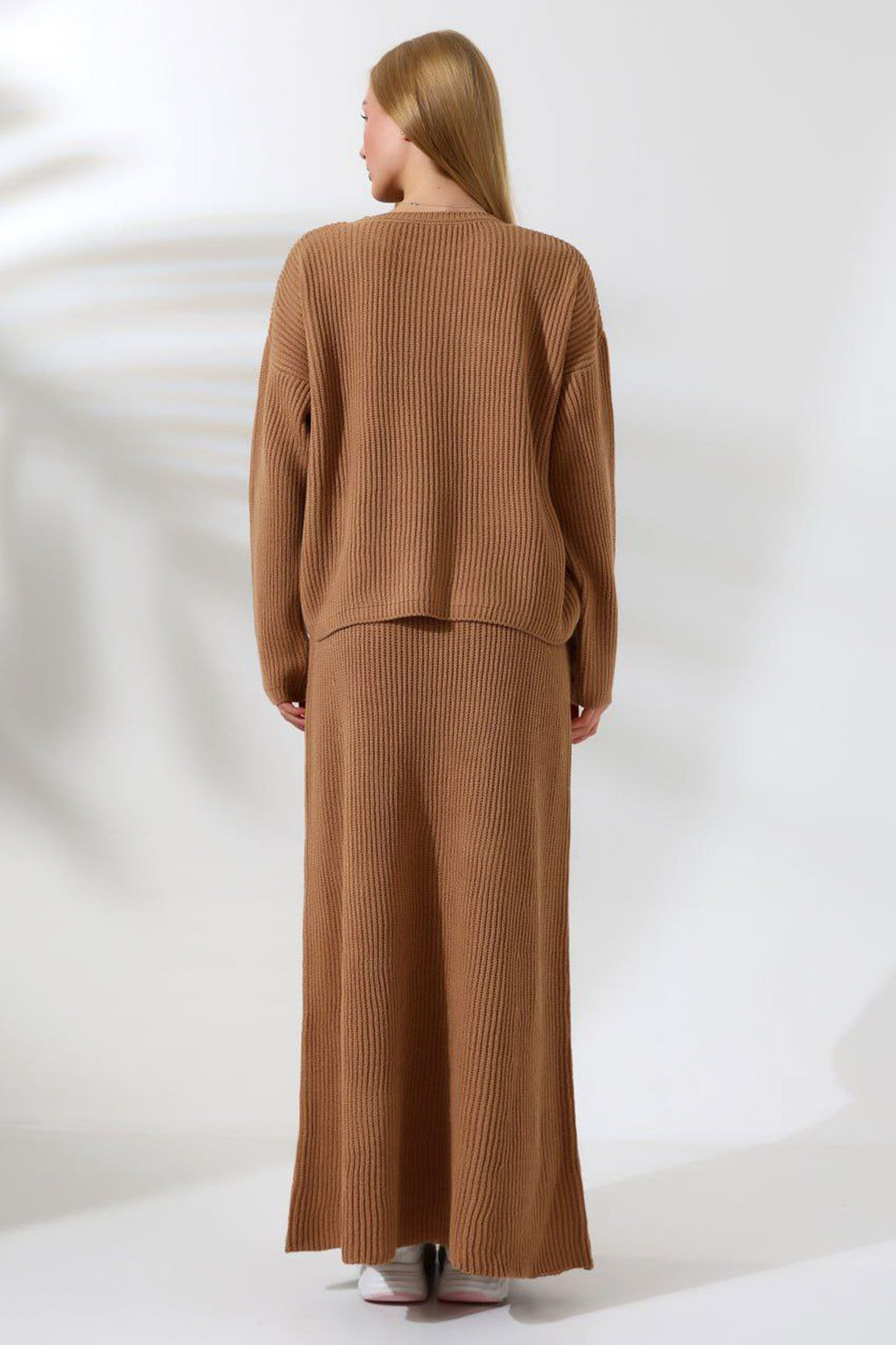 Biscuit Bicycle Collar Sweater and Skirt 2 Piece Top Bottom Knit Set BCES-241001 - Río Grande