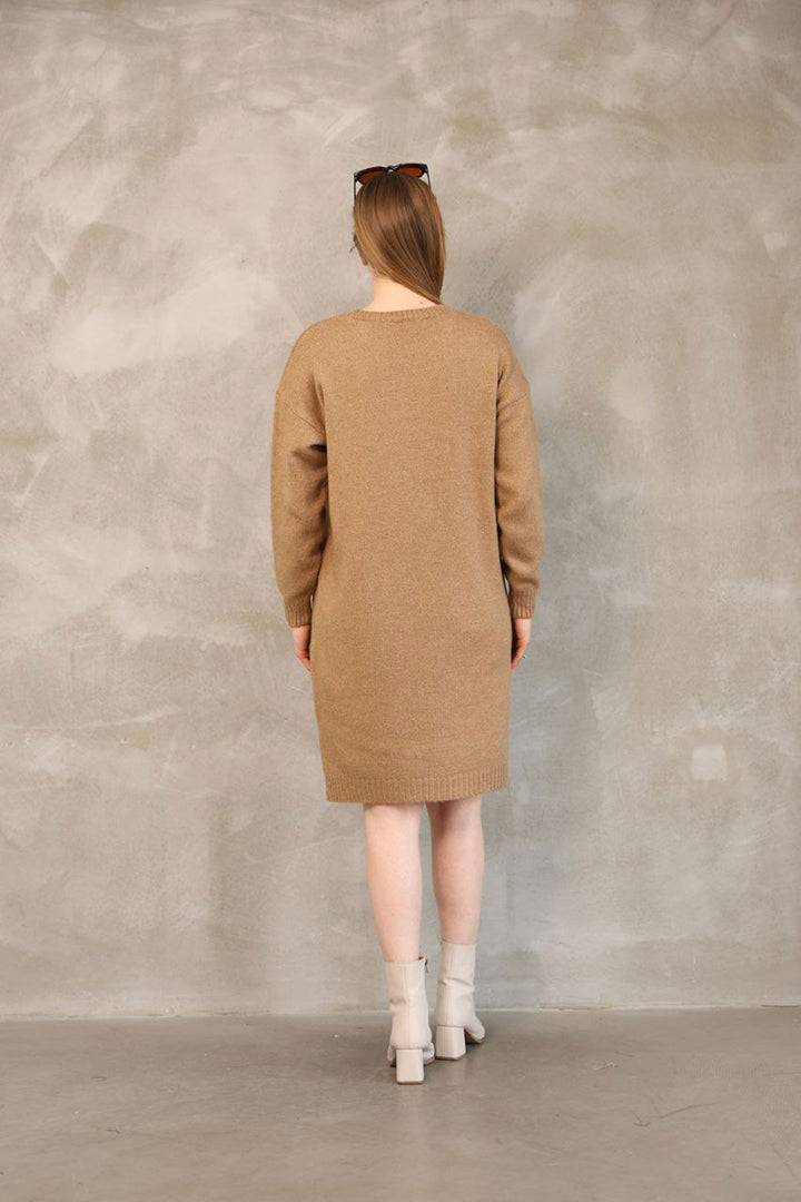 Biscuit Double Pocket Bicycle Collar Tunic Dress BCES-252022 - Sandy Springs