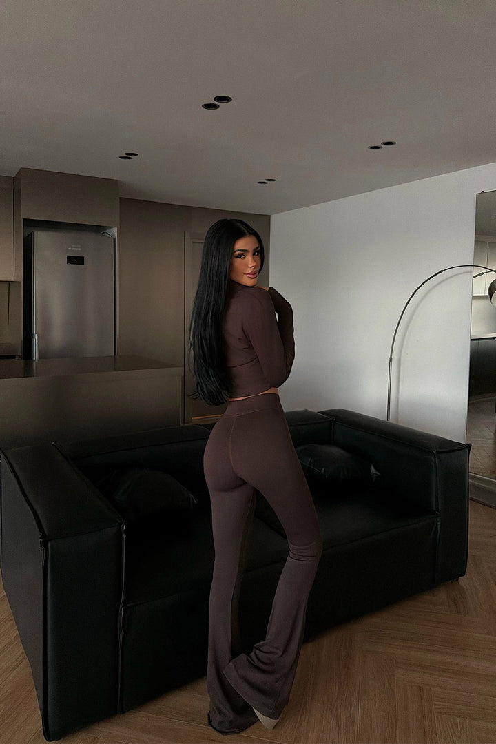 EYY Women Dark Brown Bericca Tracksuit Set - Azuqueca de Henares