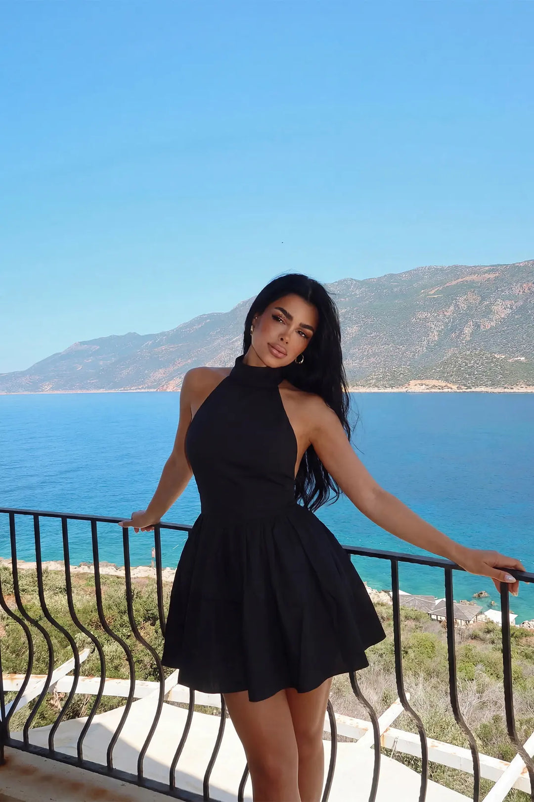 EYY Women Black Belluno Mini Backless Dress - Fontenay-sous-Bois