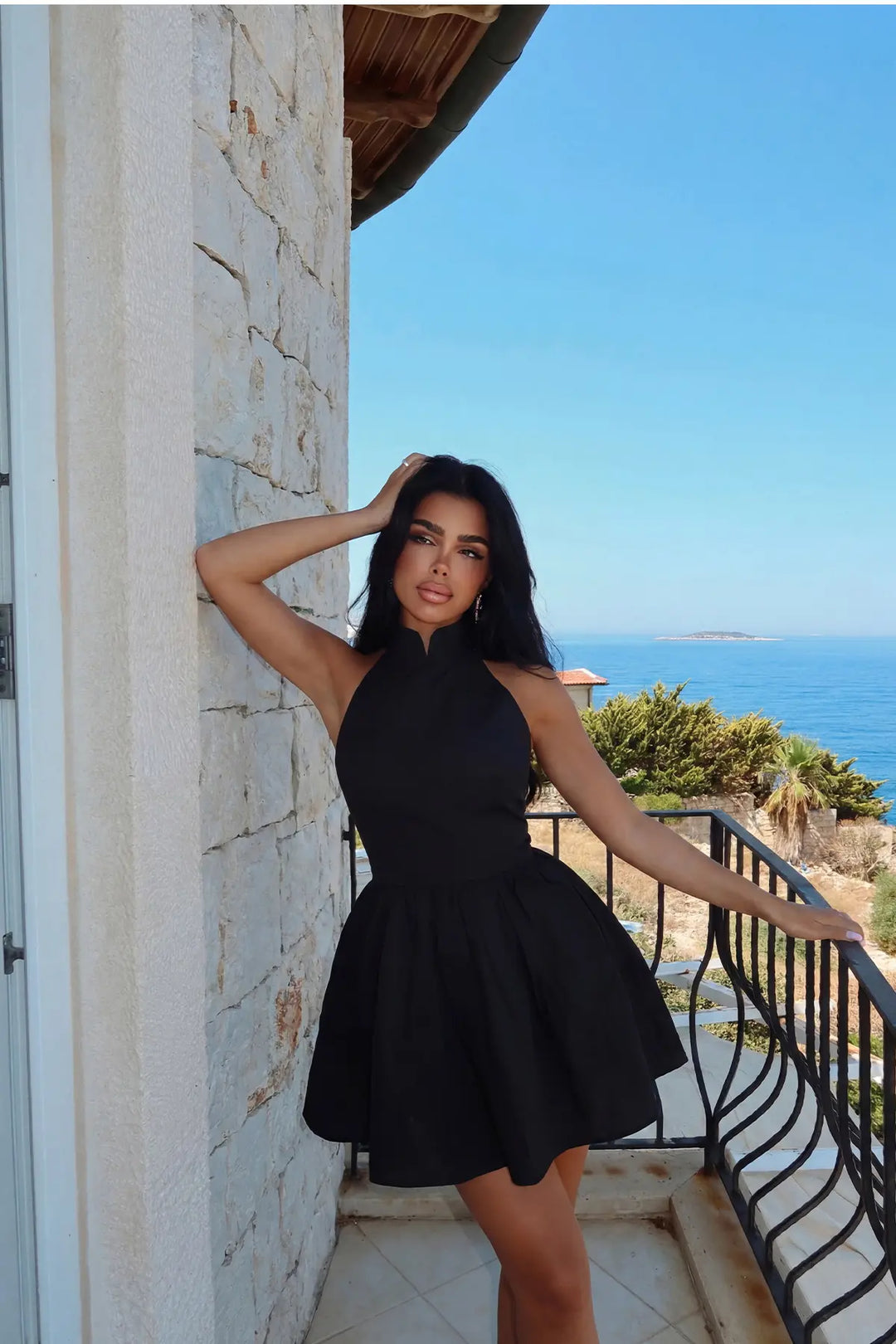 EYY Women Black Belluno Mini Backless Dress - Fontenay-sous-Bois