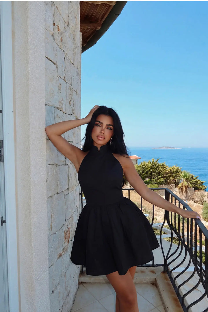 EYY Women Black Belluno Mini Backless Dress - Fontenay-sous-Bois