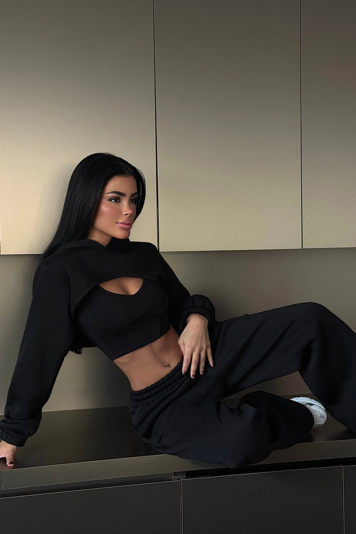 EYY Women Black Bolero Suit - Andover