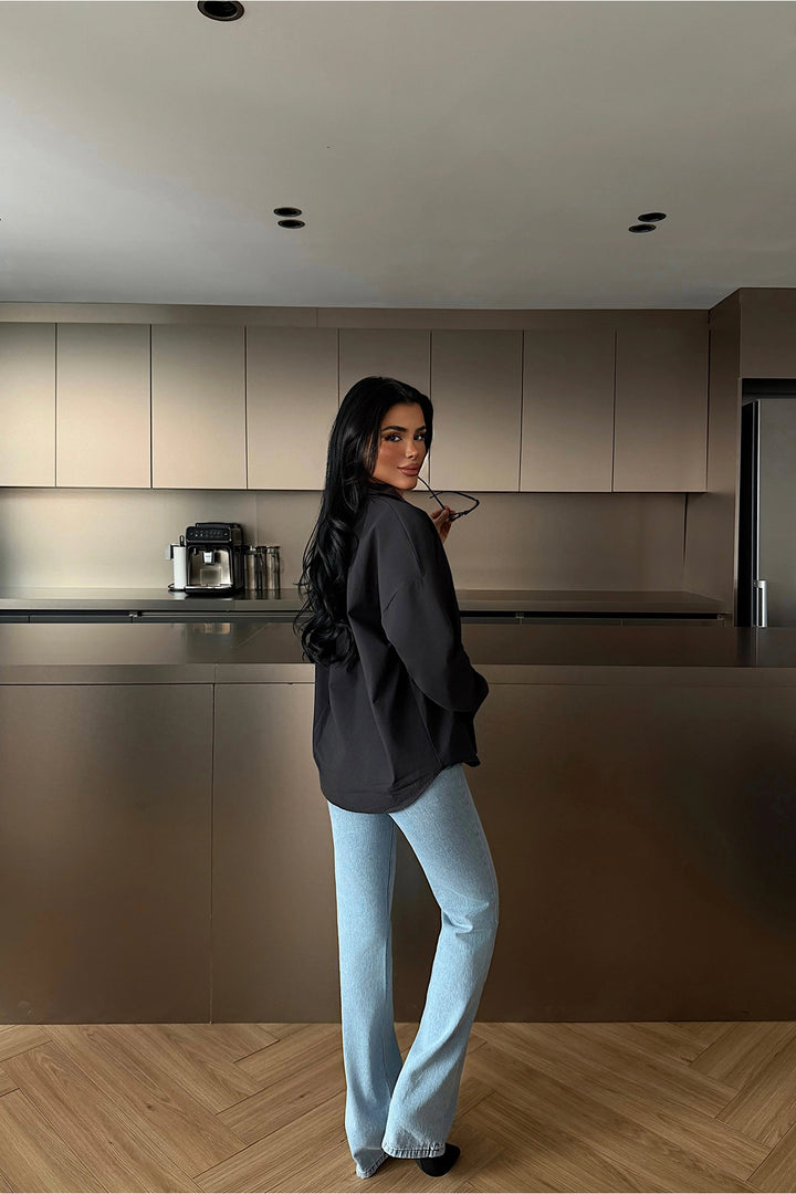 EYY Women Black Button-Down Shirt - Châlons-en-Champagne