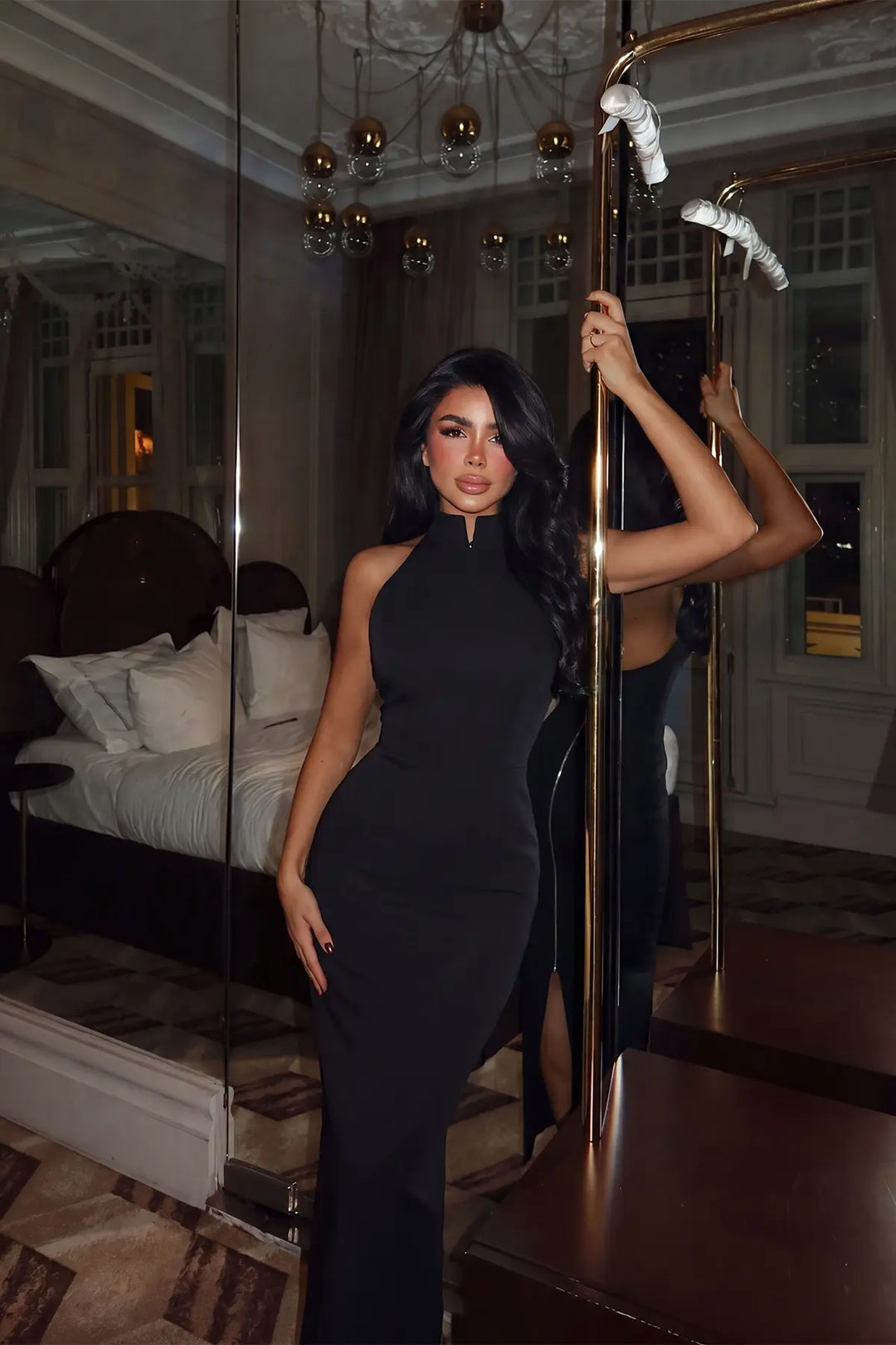EYY Women Black Doria Long Dress - Johns Creek