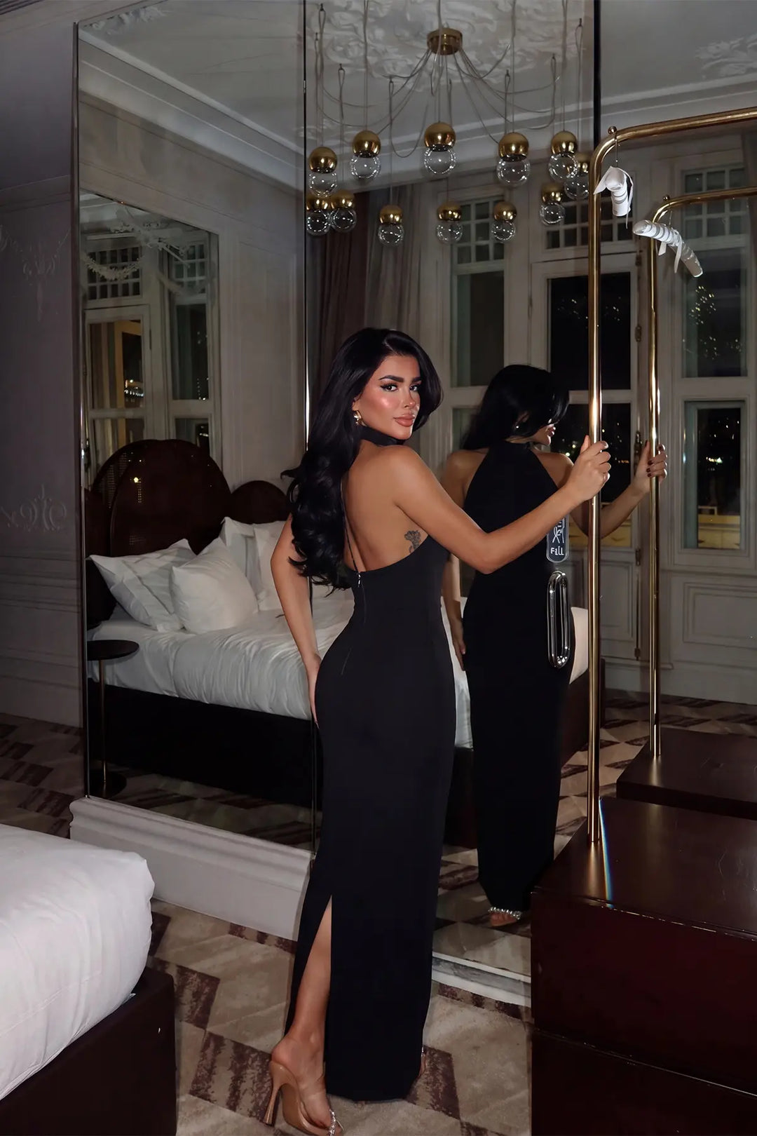 EYY Women Black Doria Long Dress - Johns Creek